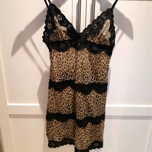NWOT Rampage Leopard Print & Lace Lingerie - Picture 1 of 6